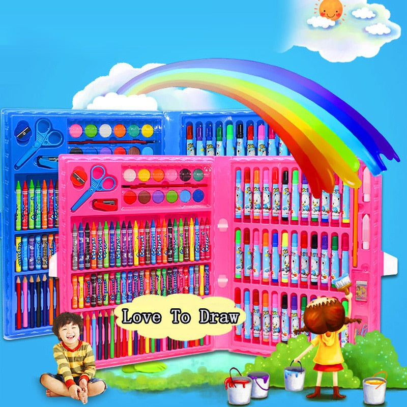 Kids Watercolor Pencil Crayon Drawing Tools Set childrensterritory