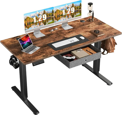 Adjustable Electric Standing Desk with Storage