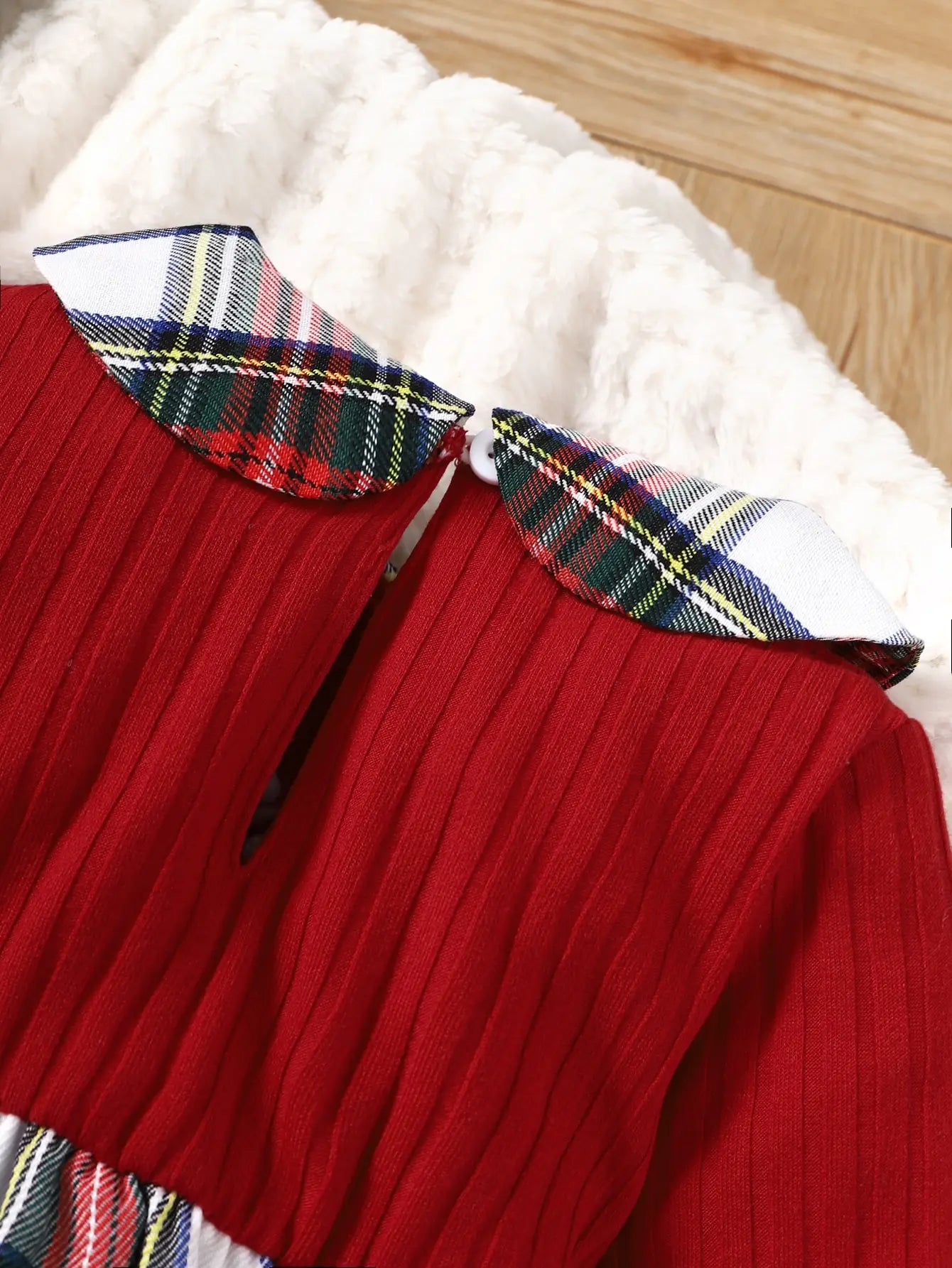 Girls’ Collar Design Long Sleeves Casual Dresses