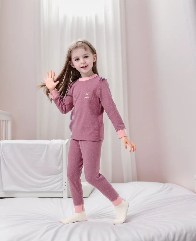 Kids Boys Girls Breathable Thermal Homeware Set