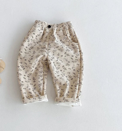 Fashion Prints Baby/Toddlers Thick Fleece Lining Pants childrensterritory