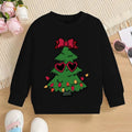 Kids Solid Colors Christmas Graphics Hoodless Sweatshirt childrensterritory