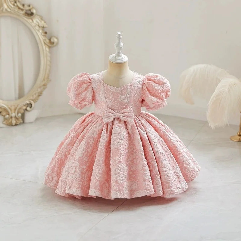 Elegant Flower Printing All Over Puffy Sleeveless Princess Dress