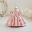 Elegant Flower Printing All Over Puffy Sleeveless Princess Dress