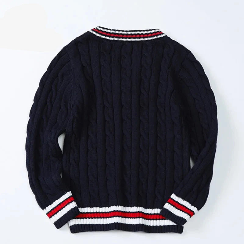 Mink Velvet Warm Knitted Sweaters for Kids Boys and Girls childrensterritory