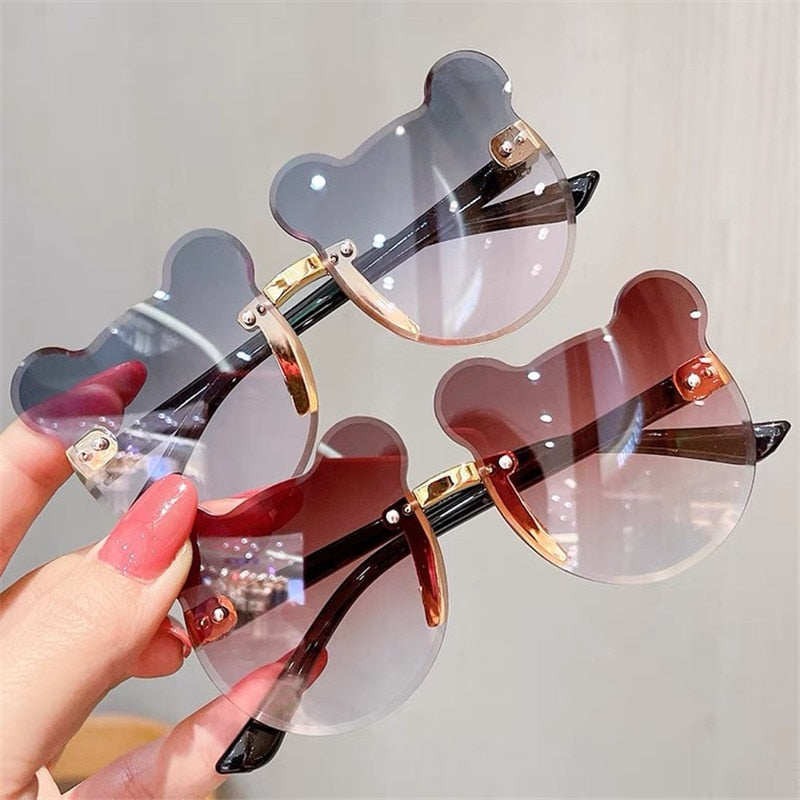Kids Bear Shape Anti-glare Sun Glasses for Girls Boys childrensterritory