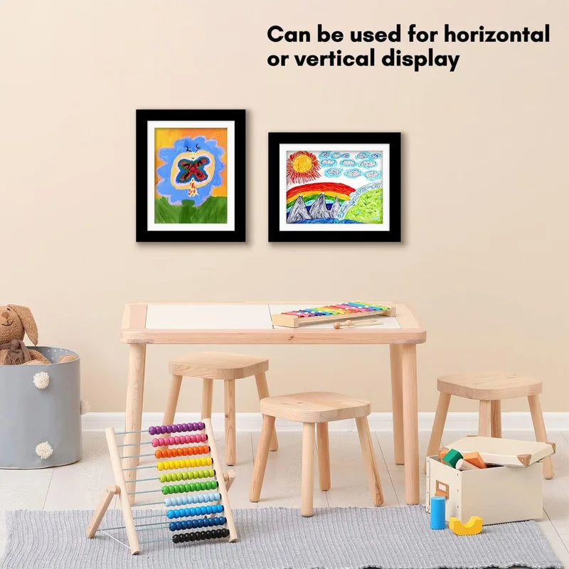 Kids Art Frames Changeable Display with Magnetic Front Open