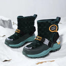 Kids Warm Plush Rubber Sole Outdoor Boots for Winter childrensterritory