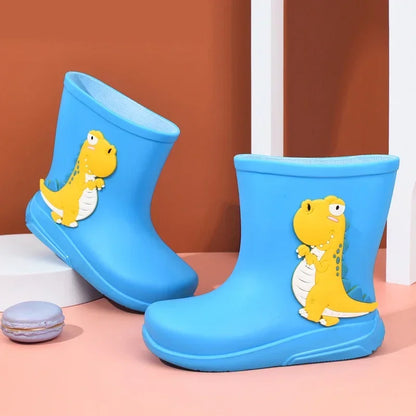 Non-slip Cartoon Dinosaur Design Children Rain Boots