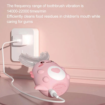 Kids U-shaped Teeth Whitening Electric Toothbrush childrensterritory