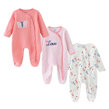 Baby Long Sleeve Cartoon Print Overall Romper