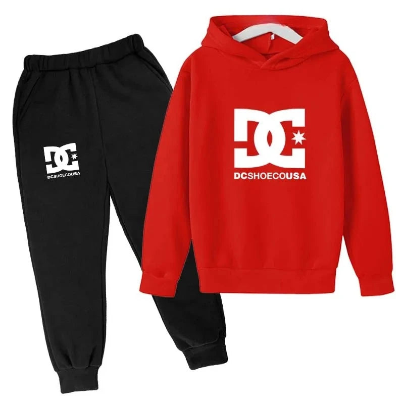 Kids Boys Long Sleeves Hoodies + Pants 2Pcs Set