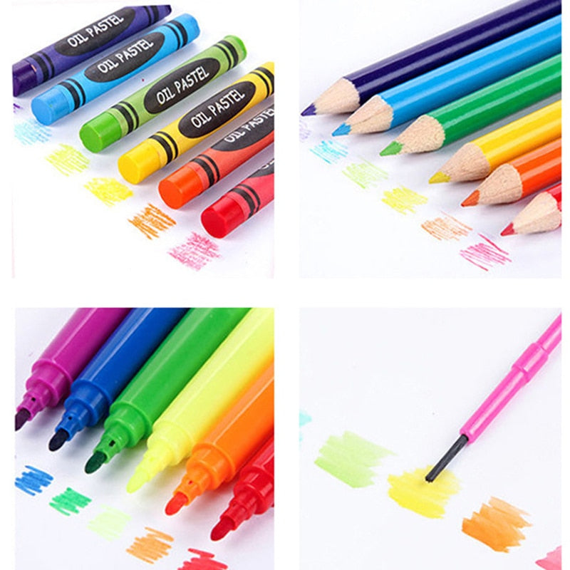 Kids Watercolor Pencil Crayon Drawing Tools Set childrensterritory