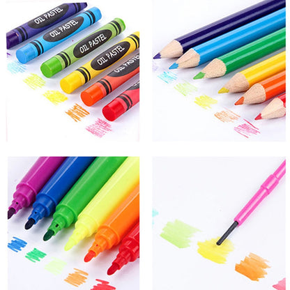 Kids Watercolor Pencil Crayon Drawing Tools Set childrensterritory
