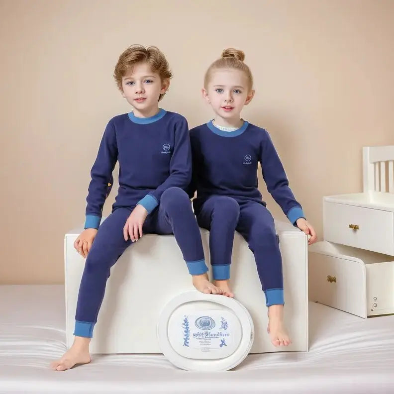 Kids Boys Girls Breathable Thermal Homeware Set