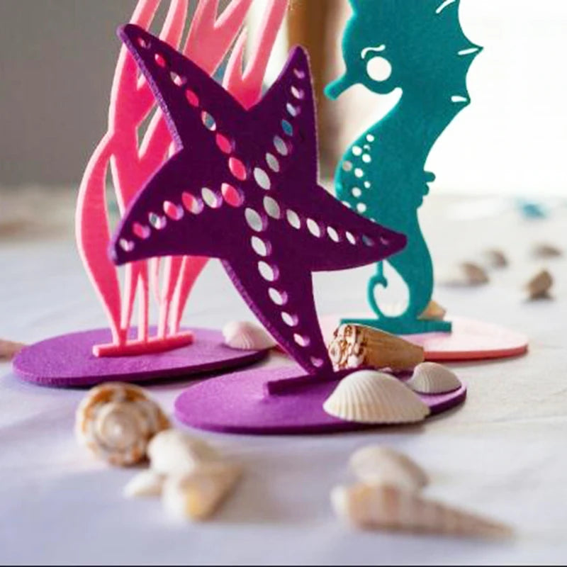 2pc Ocean Seagrass Coral Mermaid Tail for Party Decor