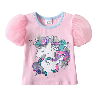 Unicorn Cartoon Print Girls&