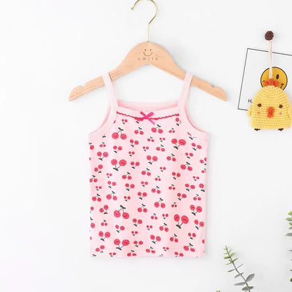 Kids Cotton Multiple Styles Camisole Vests For Summer childrensterritory