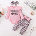 Baby Girl Printed 3 Pieces Outfits New Born Clothes Set childrensterritory