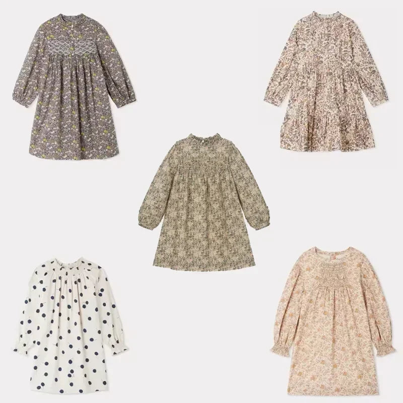 Floral Printed Little Girls&