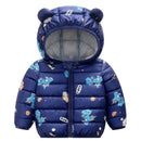 Baby Boys/Girls Cartoon Print Hooded Parka/Jackets