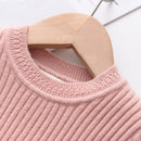 Princess Girl's Long Sleeve Sweater Dress For Christmas childrensterritory