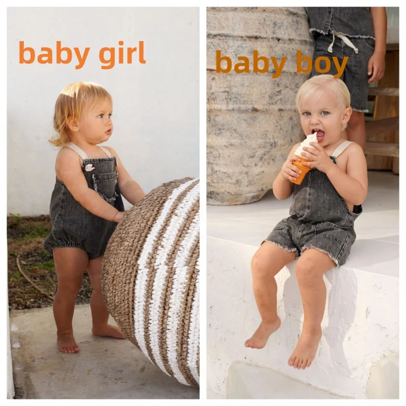 Baby/Kids Cotton Washed Denim Clothing Collection childrensterritory
