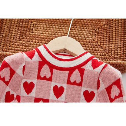 Girls’ Elegant Long-Sleeve Winter Dresses childrensterritory
