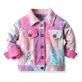 Kids Stylish Tiedye Denim Jackets for Spring Autumn childrensterritory