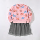 Long-Sleeved Cartoon Print Winter Hoodies For Kids childrensterritory