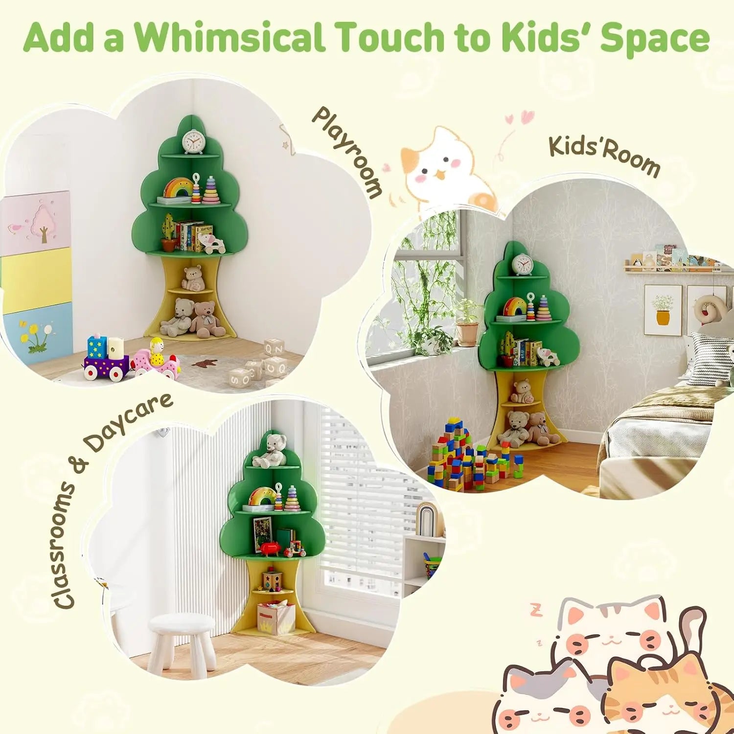 Multi-Functional Tree Design Bookshelf For Kids' Room childrensterritory