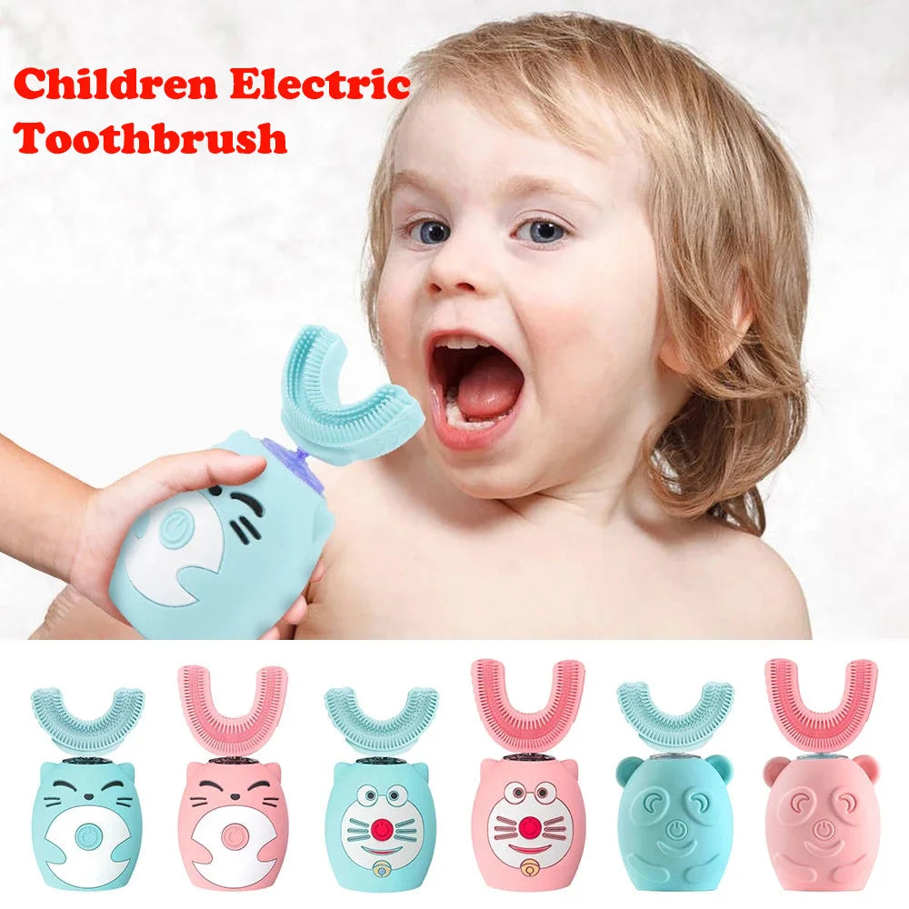 Automatic USB Rechargeable Kids U Shape Toothbrush childrensterritory