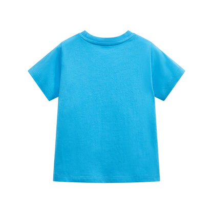 Cartoon Animals Bus Print Summer T-shirts for Kids childrensterritory