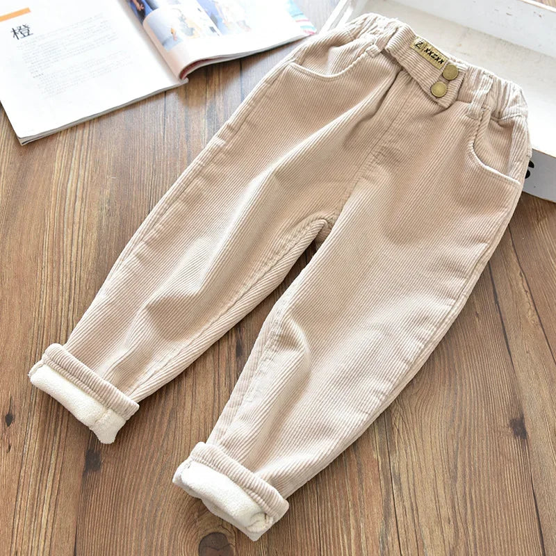 Thick Fleece Padded Trousers for Kids Girls/Boys childrensterritory