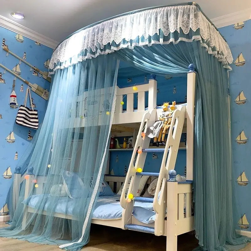 Bunk Bed Curtain Valance Canopy with Mosquito Nets – Children's Territory a  Unit of VIC&SI LLC