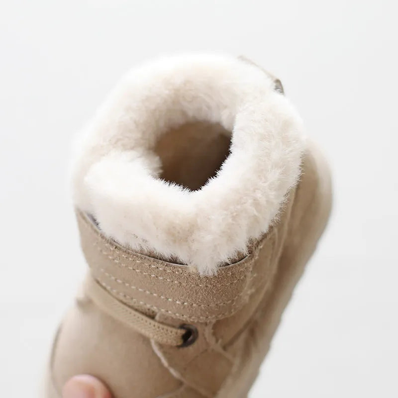 Anti-Slippery Baby Girls Boys Warm Plush Snow Boots childrensterritory