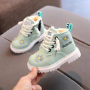 Baby/Kids Girls Boys PU Leather Lace-Up Ankle Boots childrensterritory