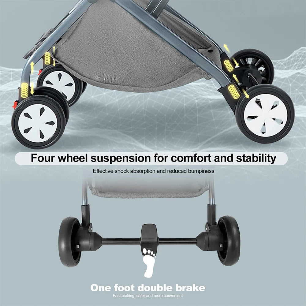Lightweight, Comfortable &amp; Foldable Baby/Kids Stroller childrensterritory