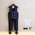 Kids Blazer Vest Pants Formal/Wedding Clothes Set