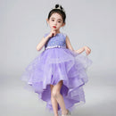 Kids Girls Princess Sequins Party Dresses with Trailing