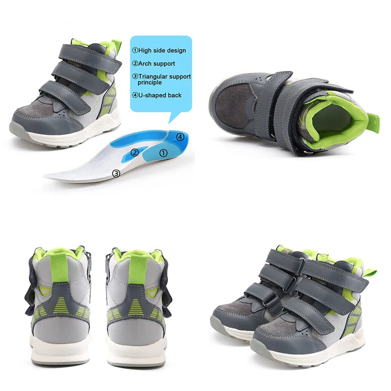 Children's High Top Boots with Arch and Ankle Support