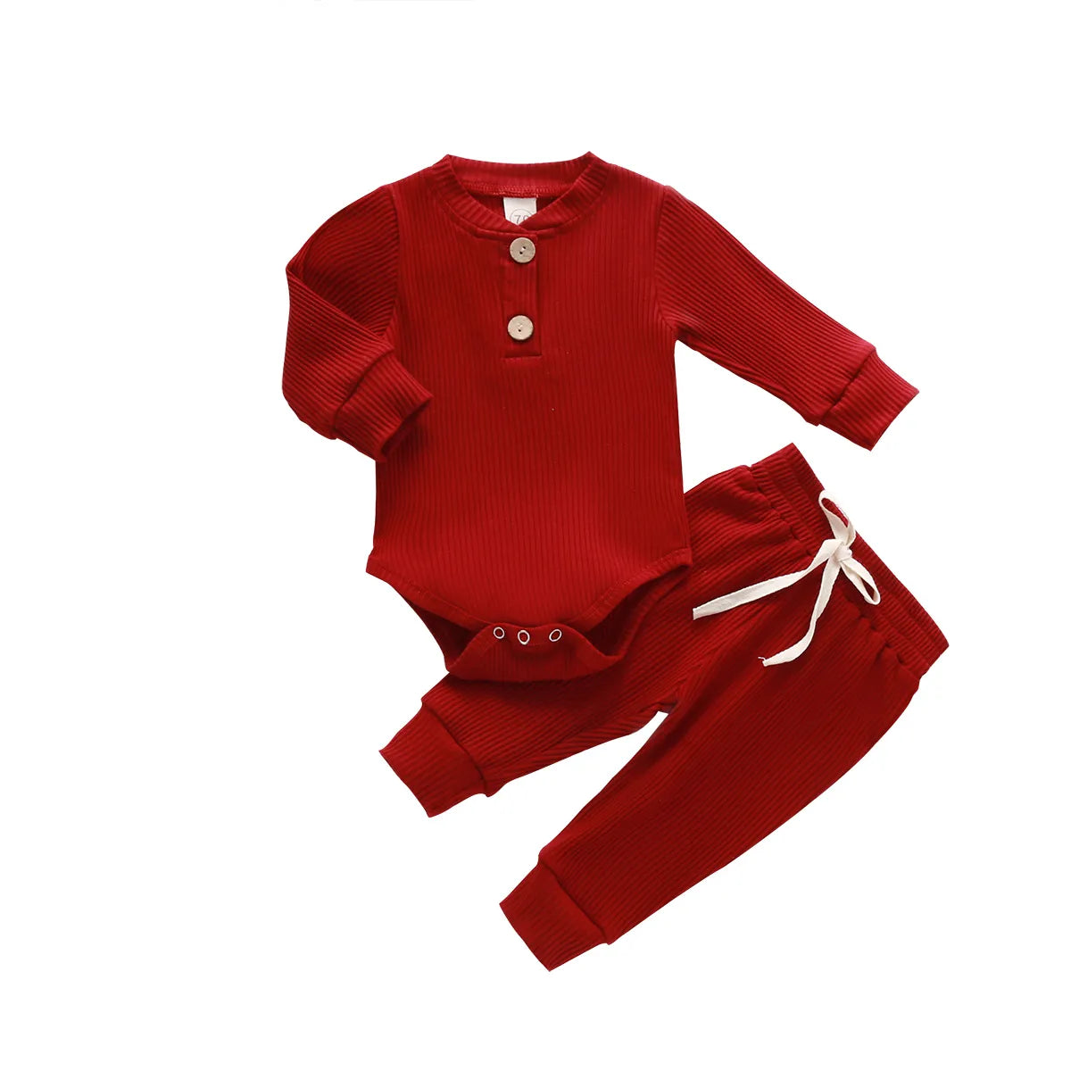 Ribbed Stripe Soft Cotton Romper Pants for Baby childrensterritory