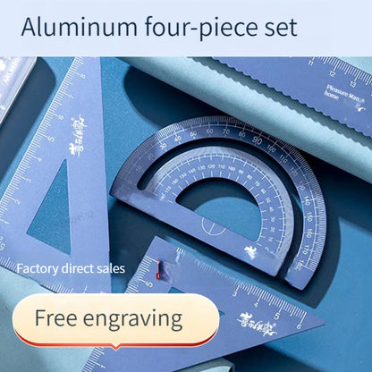 4 In 1 Aluminum Alloy Multifunctional Stationery Set childrensterritory
