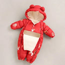 Newborn Thicken Hooded Autumn Winter Romper childrensterritory