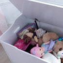 Toy Box/Bench Made of Wood With a Safety Hinged Lid childrensterritory