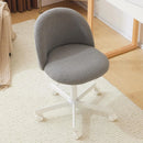 Wheeled, Armless Office Chair with Lumbar Support childrensterritory