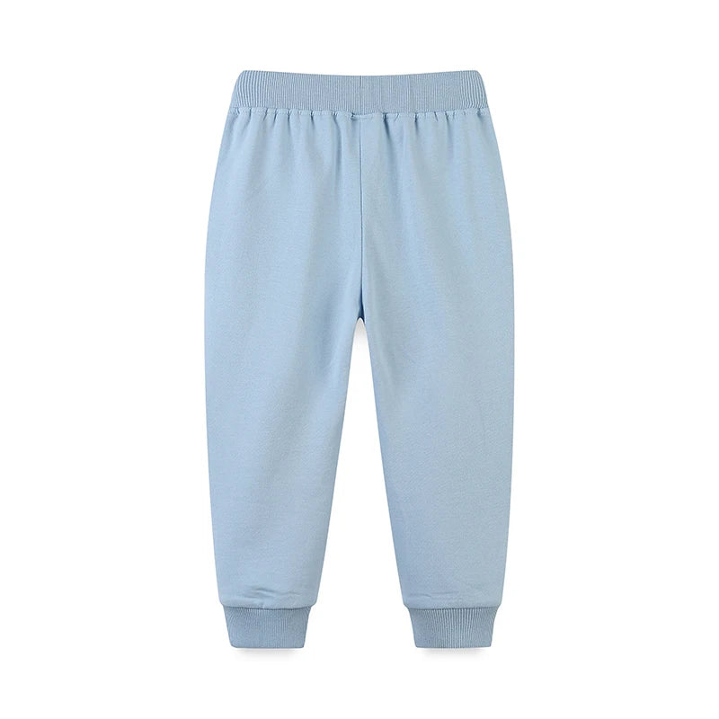 Embroidered Flowers Design Cotton Trousers For Girls childrensterritory