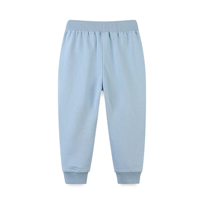 Embroidered Flowers Design Cotton Trousers For Girls childrensterritory