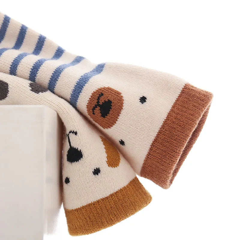 Cartoon Animal Print Infant Floor Socks childrensterritory