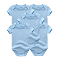 Short Sleeves Cartoon Print Soft Bodysuits For Baby Boys And Girls childrensterritory